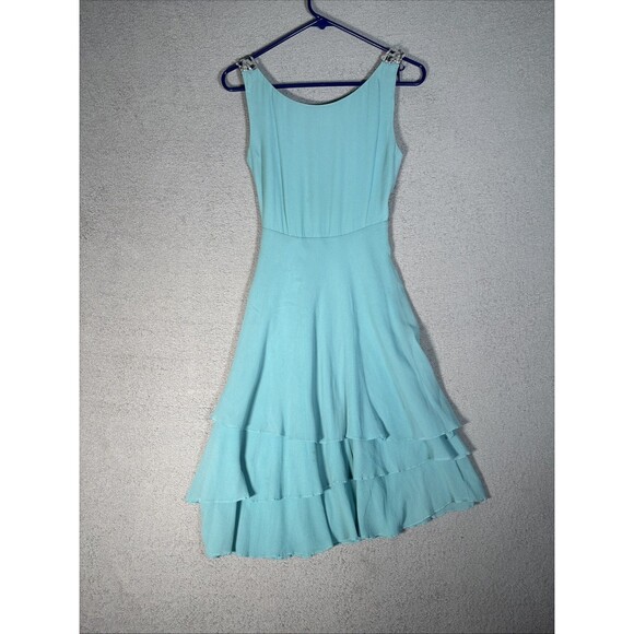 Vintage Colette Dinnigan Dress Womens XS Silk Metallic Glass Romantic Fairy Y2K - Picture 12 of 15